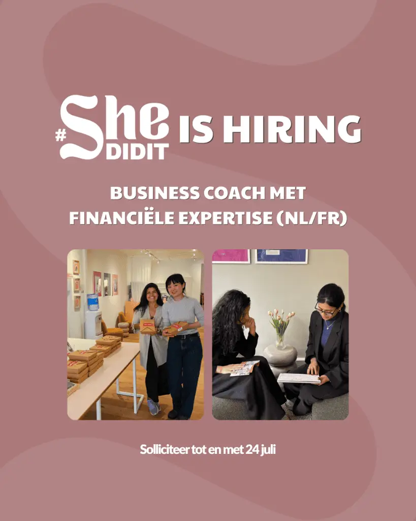 Vacature Business Coach SMB en Shefund 2026 2